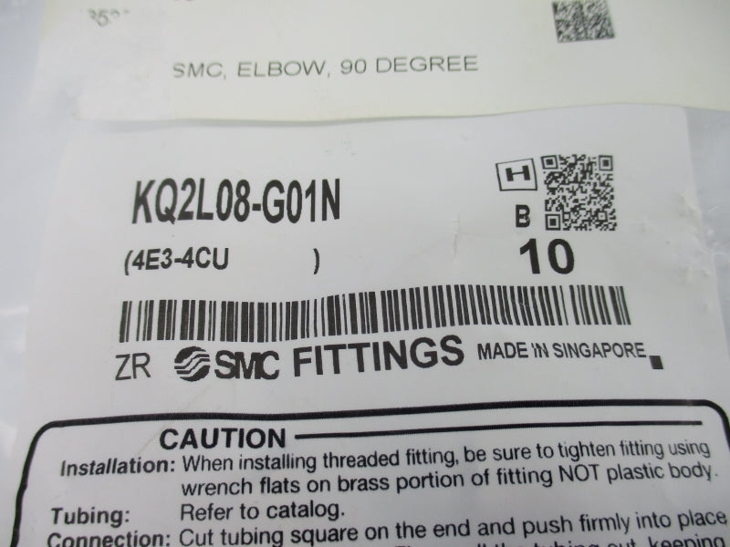 SMC KQ2L08-G01N (PKG OF 10) NSMP