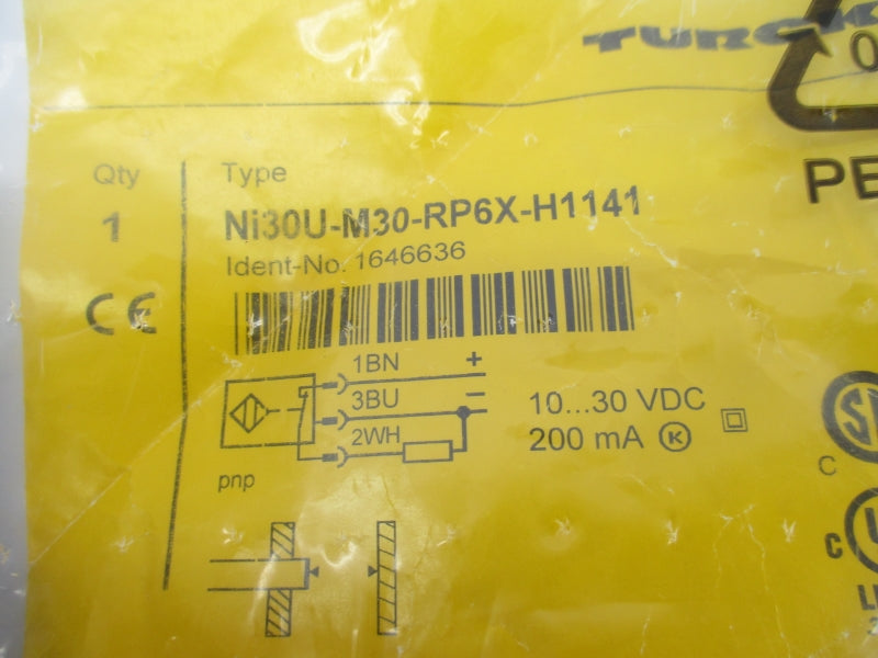 TURCK NI30U-M30-RP6X-H1141 1646636 10-30VDC NSMP