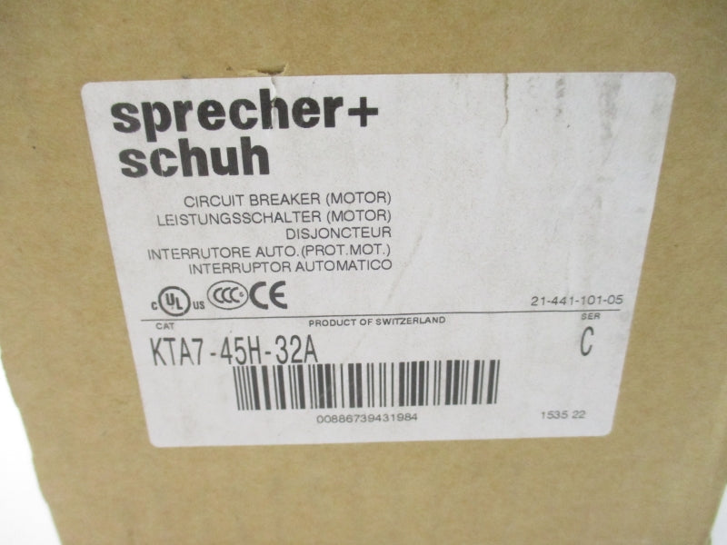 SPRECHER+SCHUH KTA7-45H-32A SER. C 690V 23-32A NSMP