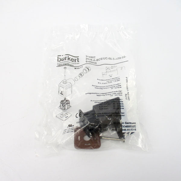 BURKERT 2518-A-BCS/US-00-3-N50-00-0-00000 314802 300VAC/DC 10A NSMP