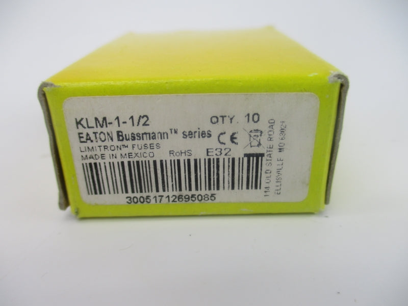 BUSSMANN KLM-1-1/2 600VAC/DC 1-1/2A (PKG OF 10) NSMP