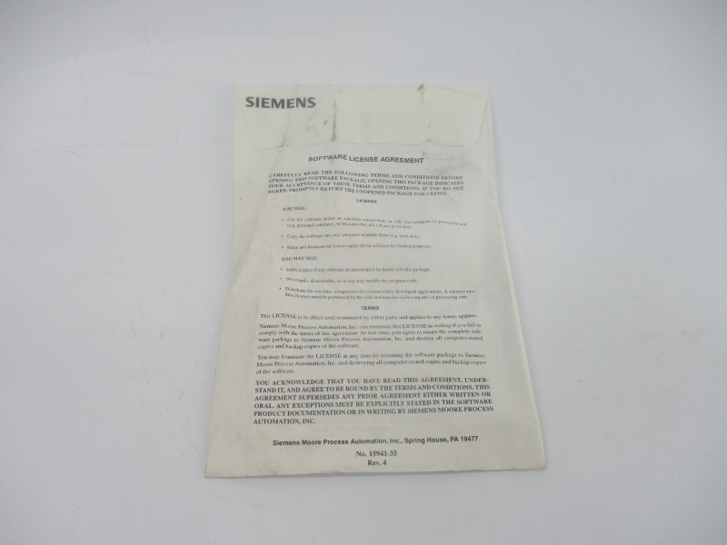 SIEMENS 15939-803V4.42 NSFS
