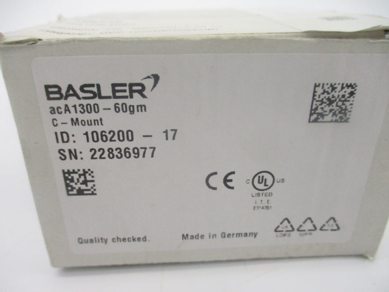 BASLER ACA1300-60GM 106200-17 NSMP