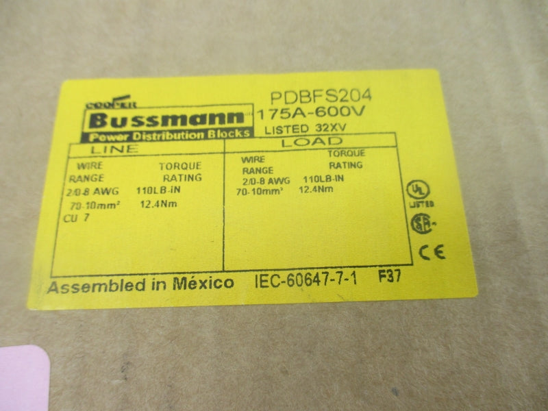 BUSSMANN PDBFS204 600V 175A (PKG OF 3) NSMP