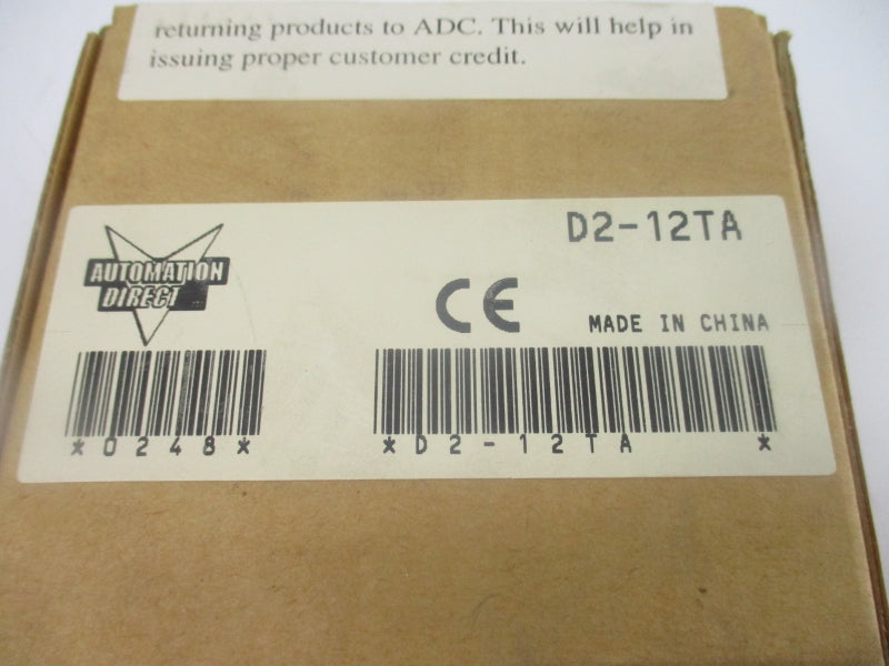 AUTOMATION DRIECT D2-12TA NSFS