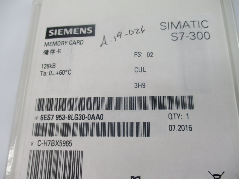 SIEMENS 6ES7953-8LG30-0AA0 NSFS