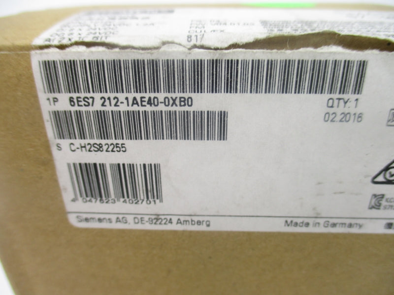 SIEMENS 6ES7212-1AE40-0XB0 24VDC 1.2A NSMP