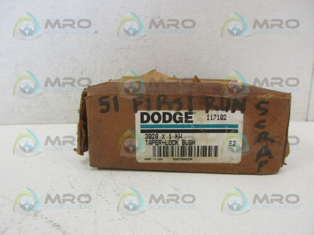 DODGE 117102 3020 TAPER LOCK BUSHING 1" *NEW IN BOX*