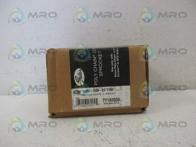 GATES 77182030 8MX-30S-21 1108 PLOYCHAIN SPROCKET *NEW IN BOX*