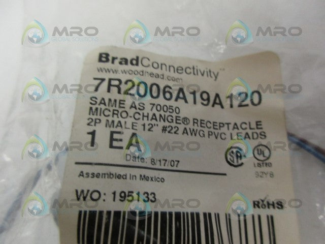 DANIEL WOODHEAD 7R2006A19A120 CABLE ASSEMBLY *NEW IN FACTORY  BAG*