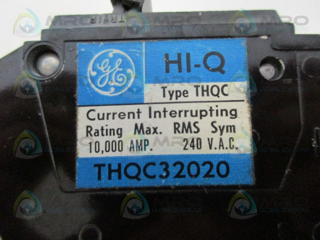 GENERAL ELECTRIC THQC32020 20AMP CIRCUIT BREAKER *NEW NO BOX*