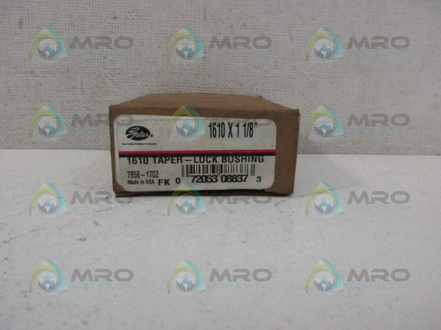 GATES 1610 X 1 1/8" TAPER LOCK BUSHING *NEW IN BOX*