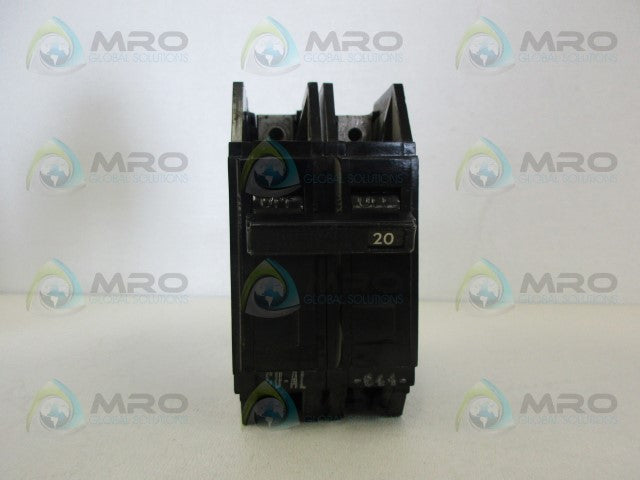 GENERAL ELECTRIC TQC22020 2PL 20AMP CIRCUIT BREAKER *USED*