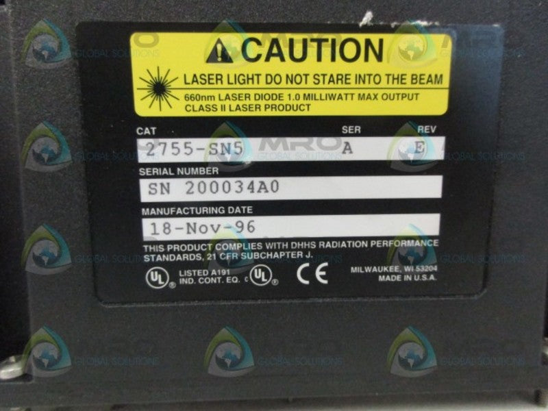 ALLEN BRADLEY 2755-SN5 SER A ADAPTA SCAN LASER SCANNER *NEW NO BOX*