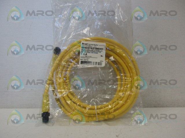 DANIEL WOODHEAD 884031K03M040 4P MALE/FEMALE STRAIGHT CABLE *NEW IN FACTORY BAG*