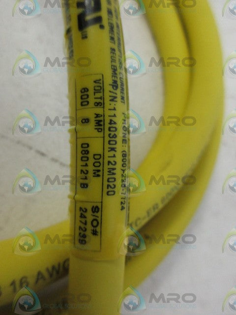 DANIEL WOODHEAD 114030K12M020 CABLE *NEW NO BOX*