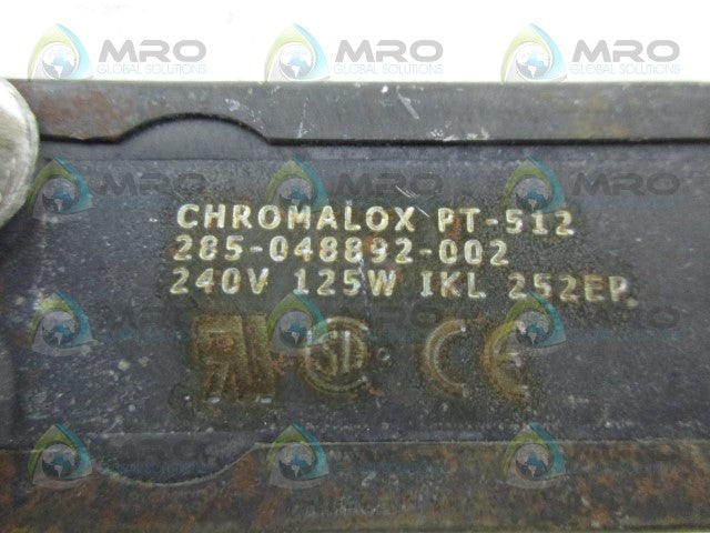 CHROMALOX PT-512 HEATER STRIP *USED*