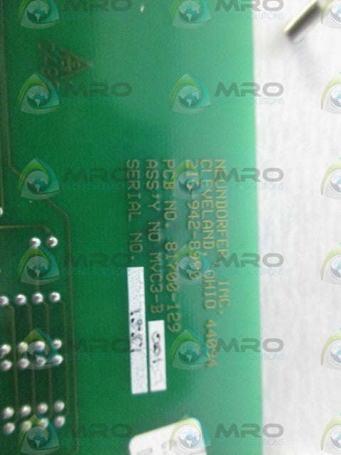 NEUNDORFER 81700-129 MICRO VOLTAGE CONTROL *USED*