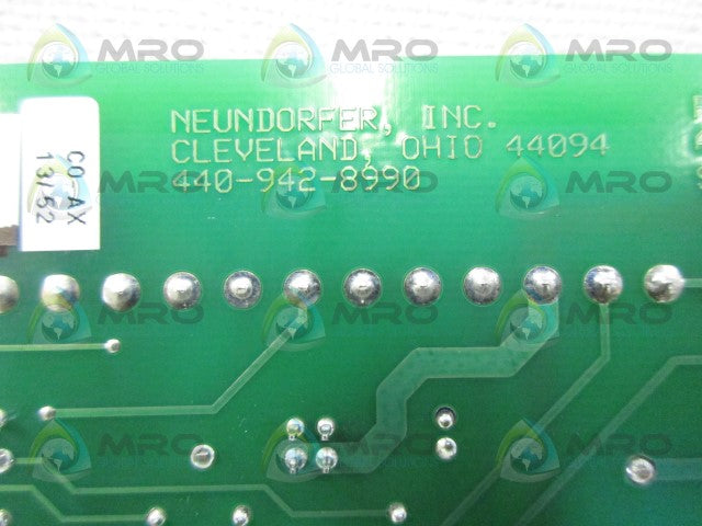 NEUNDORFER 81700-130 CIRCUIT BOARD *USED*