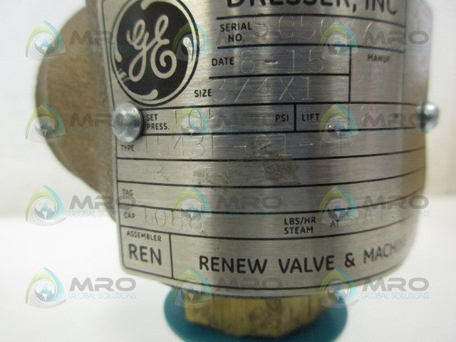 DRESSER 1543E-21-BR SAFETY VALVE *NEW IN BOX*