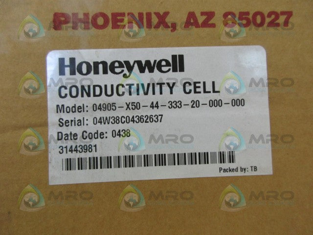 HONEYWELL 04905-X50-44-333-20-000-000 CONDUCTIVITY CELL *NEW IN BOX*