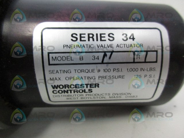 WORCESTER CONTROLS 34R1 ACTUATOR PNEUMATIC VALVE *NEW IN BOX*