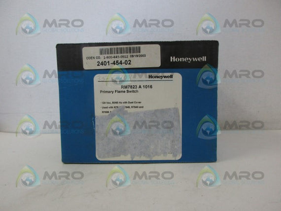 HONEYWELL RM7823A1016 PRIMARY FLAME SWITCH *NEW IN BOX*