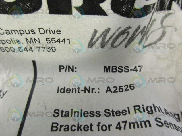 TURCK MBSS-47 MOUNTING BRACKET *NEW IN FACTORY BAG*
