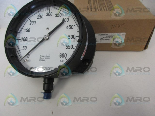 ASHCROFT 60-1379-AS-02L-600# PRESSURE GAUGE *NEW IN BOX*