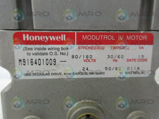 HONEYWELL M9164D1009 MODUTROL IV MOTOR *USED*