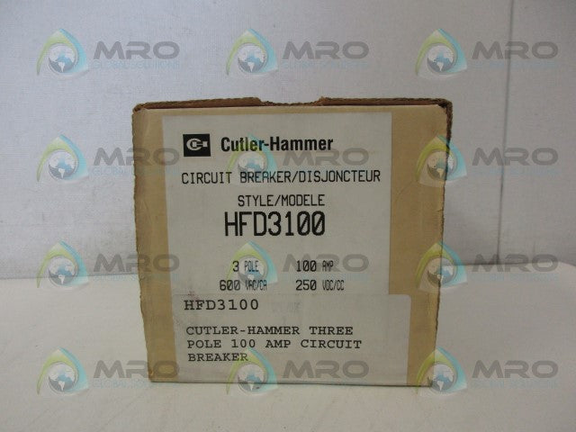 CUTLER HAMMER HFD3100 CIRCUIT BREAKER *NEW IN BOX*