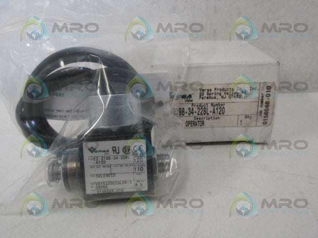 VERSA VALVE EZ-3198-34-228L-A120 SOLENOID OPERATOR *NEW IN BOX*