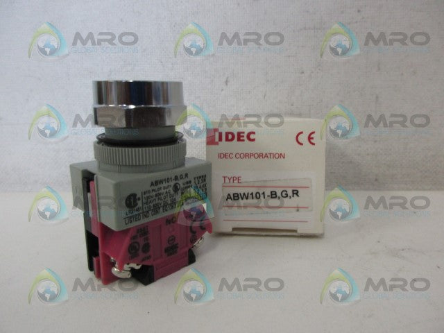 IDEC ABW101-B,G,R FLUSH PUSH BUTTON *NEW IN BOX*