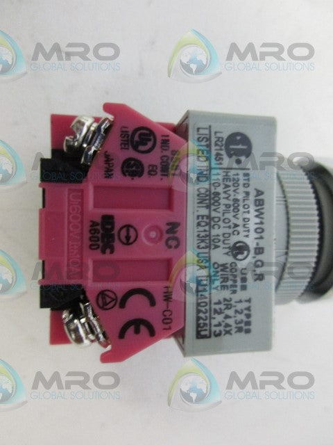 IDEC ABW101-B,G,R FLUSH PUSH BUTTON *NEW IN BOX*