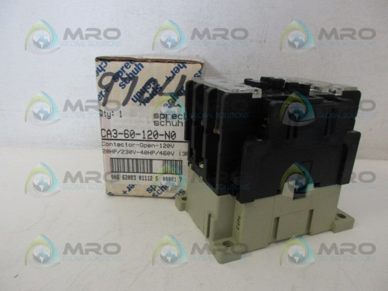 SPRECHER+SCHUH CA3-60-120-N0 CONTACTOR *NEW IN BOX*