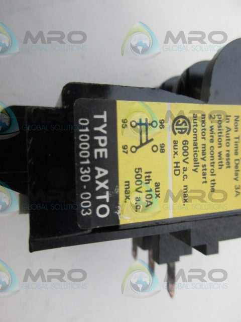 MTE 01.000130.005 AXTO O/LOAD RELAY *NEW IN BOX*