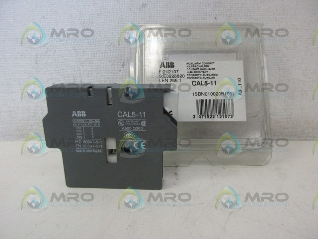 ABB CAL5-11 1SBN010020R1011 AUXILARY CONTACT (PKG OF 2)*NEW IN ORIGINAL PACKAGE*