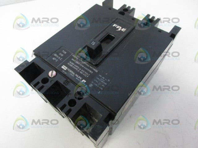 FEDERAL PACIFIC EHB3015 15AMP 3POLE  CIRCUIT BREAKER *NEW NO BOX*