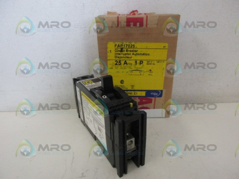 SQUARE D FAP17025 25AMP 1POLE CIRCUIT BREAKER *NEW IN BOX*