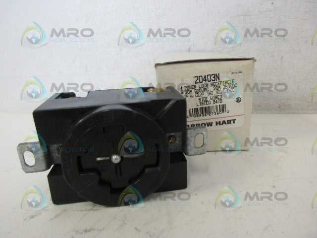 ARROW HART 20403N POWER LOCK RECEPTACLE *NEW IN BOX*