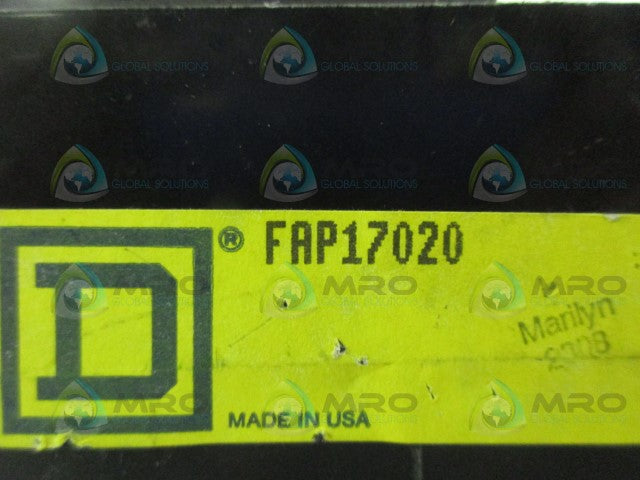 SQARUE D FAP17020 CIRCUIT BREAKER *NEW NO BOX*