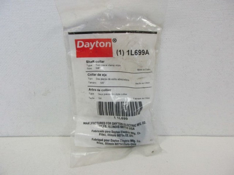 DAYTON 1L699A SHAFT COLLAR *NEW IN FACTORY BAG*
