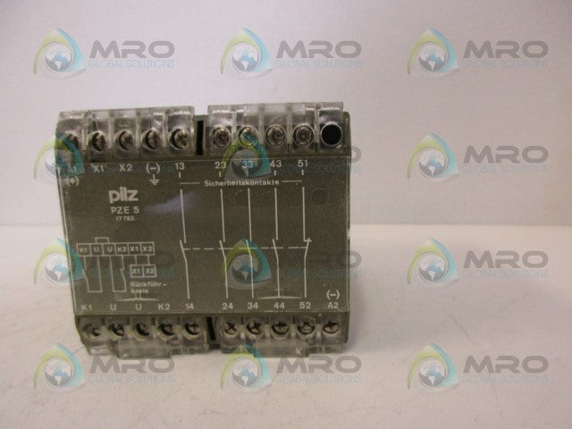 PILZ PZE/5-120VAC-4S-1O SAFETY RELAY *NEW IN BOX*