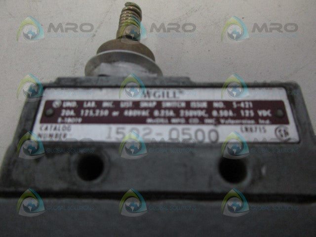 MCGILL 1502-0500 SNAP SWITCH *USED*