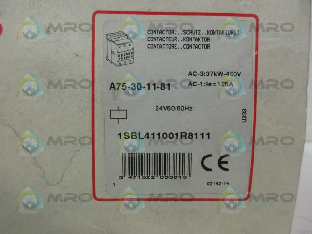 ABB 1SBL411001R8111 A75-30-11-81 *NEW IN BOX*