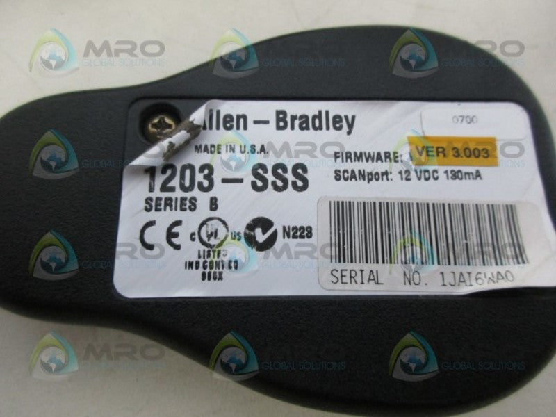 ALLEN BRADLEY 1203-SSS SER. B F/W 3.003 SMART MODULE *USED*