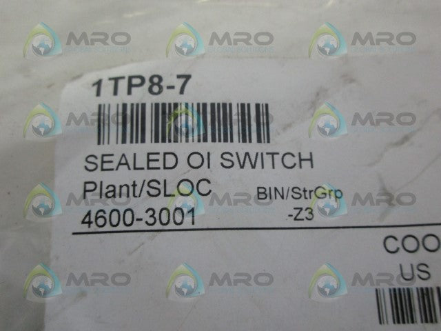 HONEYWELL 1TP8-7 SEALED OI SWITCH *NEW IN FACTORY BAG*