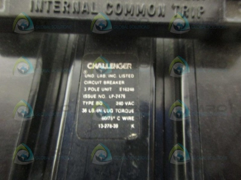 CHALLENGER BQ330 30AMP 3POLE CIRCUIT BREAKER *USED*