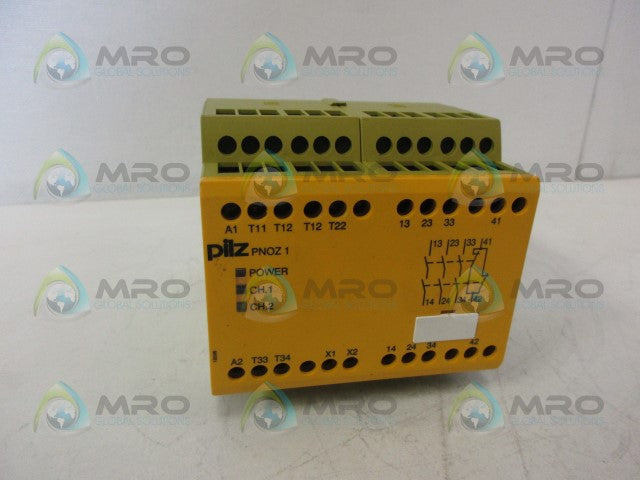 PILZ PNOZ124VDC3n/o1n/c 775695 SAFETY STOP RELAY 24VDC *NEW NO BOX*