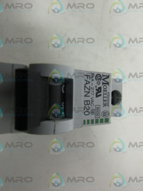 KLOCKNER MOELLER FAZN-B20 CIRCUIT BREAKER 20A *NEW NO BOX*